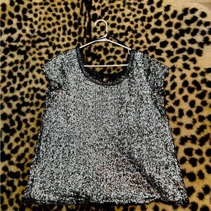 Free People Sequin Shirt